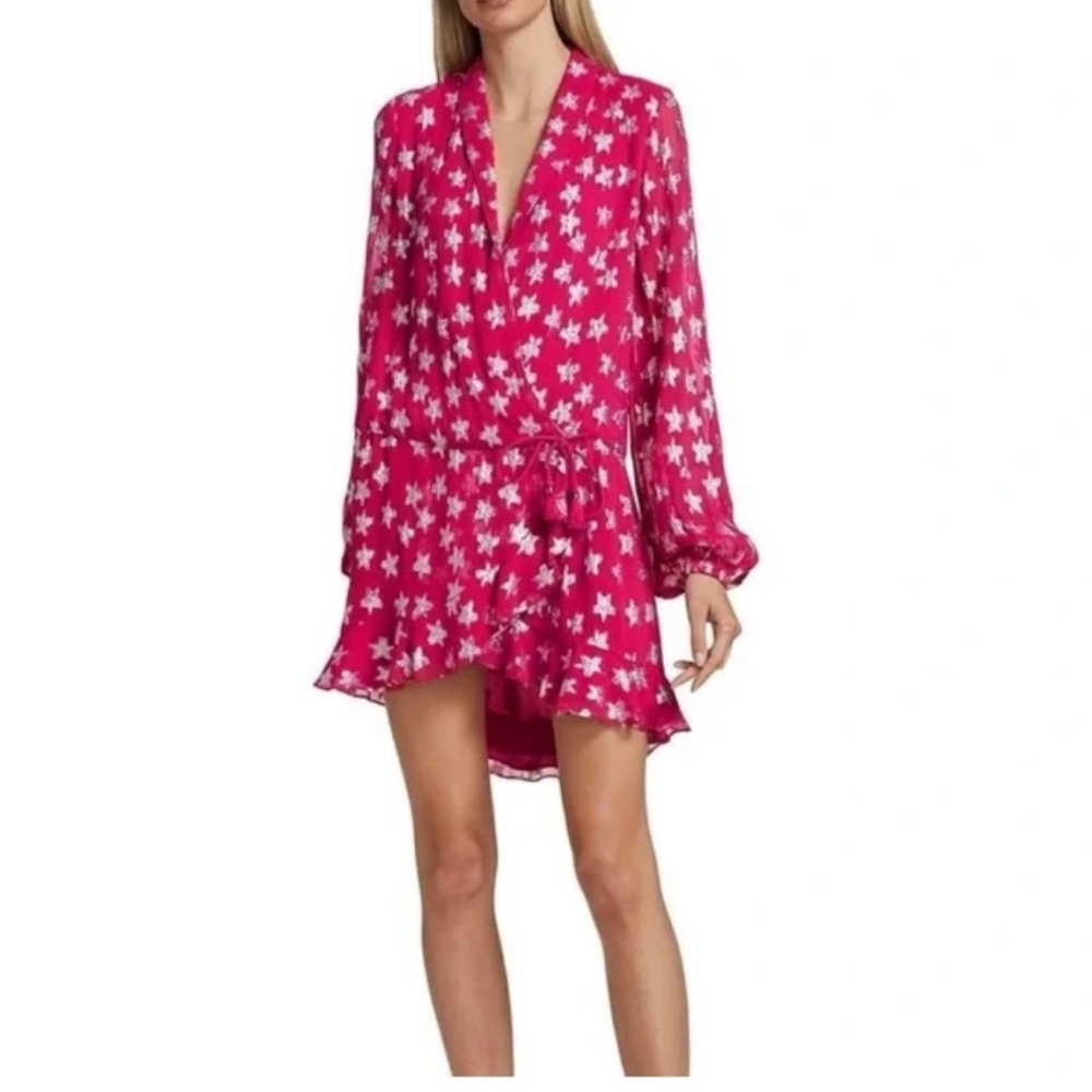 Rococo Sand Fuchsia Star Print Dress